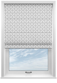 Hexgem, Quartz - Twist&Fit Roman Blind